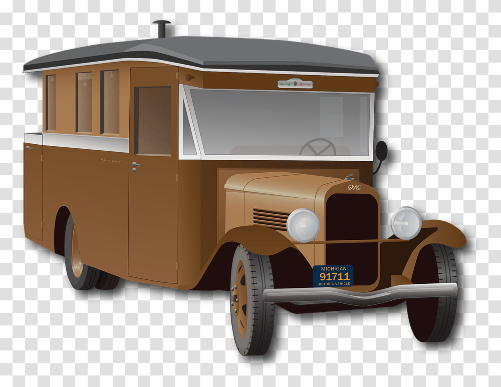 Automobile Oldtimer Camper Truck Car Vintage 2017 Bonnie Amp Clyde, Caravan, Vehicle, Transportation, Fire Truck Transparent Png
