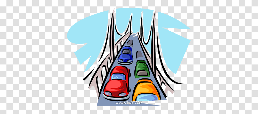 Automobiles Bridge With Cars Clipart, Architecture, Building, Graffiti, Symbol Transparent Png