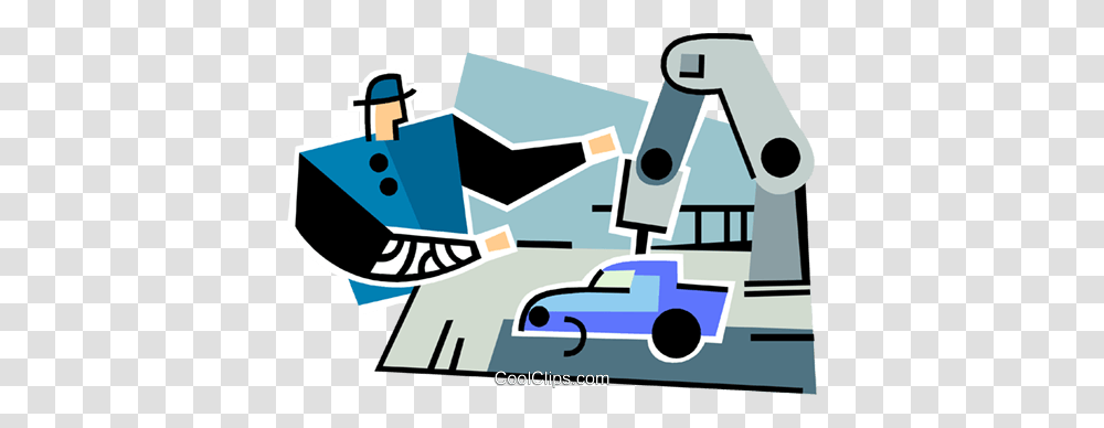 Automotive Assembly Line Royalty Free Vector Clip Art Illustration, Label, Outdoors Transparent Png