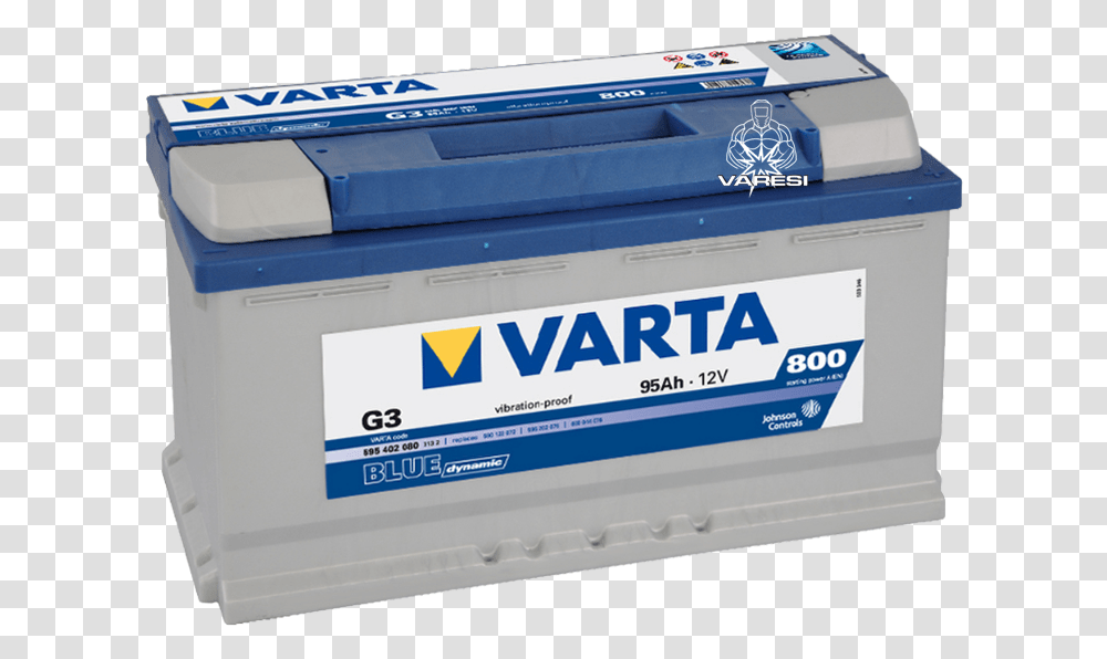 Automotive Battery Image Varta Blue Dynamic, Box, Machine, Label Transparent Png