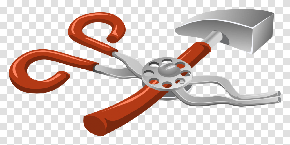 Automotive Design Orange Line Pliers, Hammer, Tool, Scissors, Blade Transparent Png