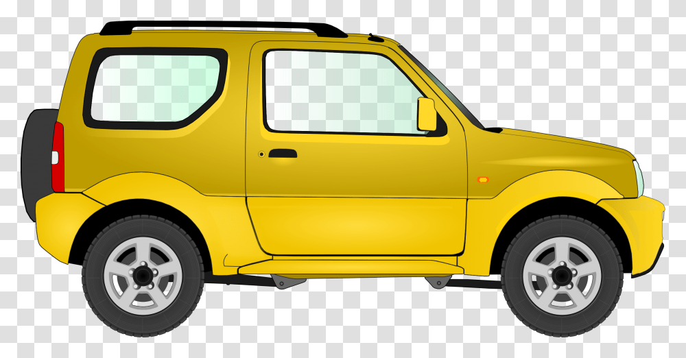 Automotive Exteriormini Sport Utility Vehiclecompact Yellow Car Clip Art, Transportation, Automobile, Pickup Truck, Van Transparent Png
