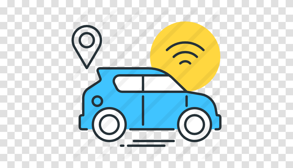 Autonomous Car Internet Of Vehicle Icon, Transportation, Van, Caravan, Lawn Mower Transparent Png