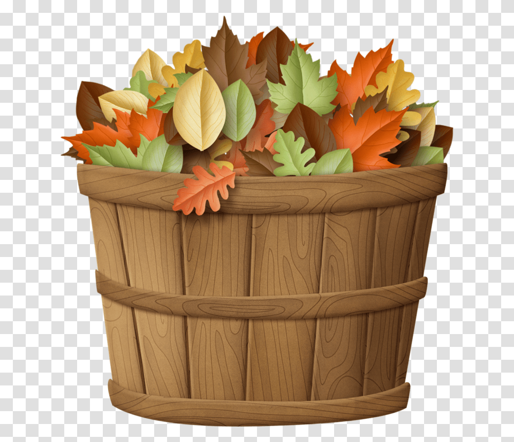 Autumn Basket Clip Art, Plant, Leaf, Crib, Furniture Transparent Png