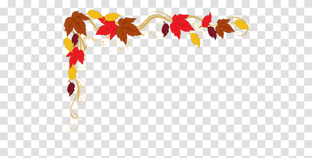 Autumn Border Clipart Nice Clip Art, Floral Design, Pattern, Plant Transparent Png