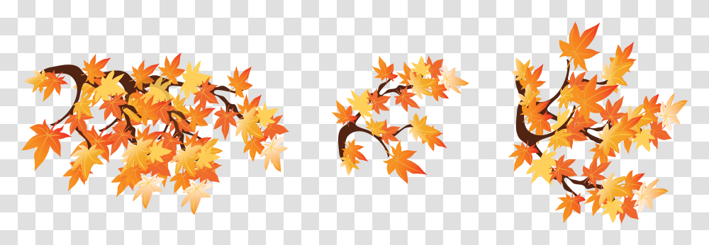 Autumn Branches With Leaves Clipart Image Fall Leaves Clip Art Border, Leaf, Plant, Tree, Maple Leaf Transparent Png