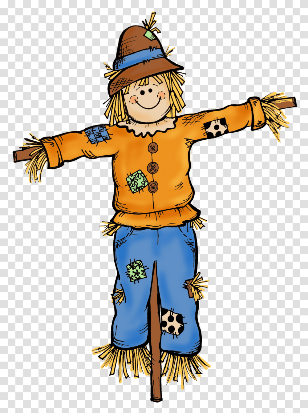 Autumn Clipart Cartoon, Scarecrow, Person, Human Transparent Png