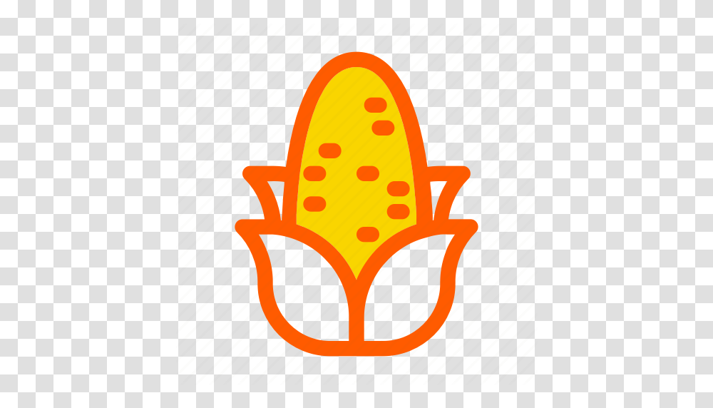 Autumn Corn Eat Fall Food Harvest Vegetable Icon, Label, Logo Transparent Png