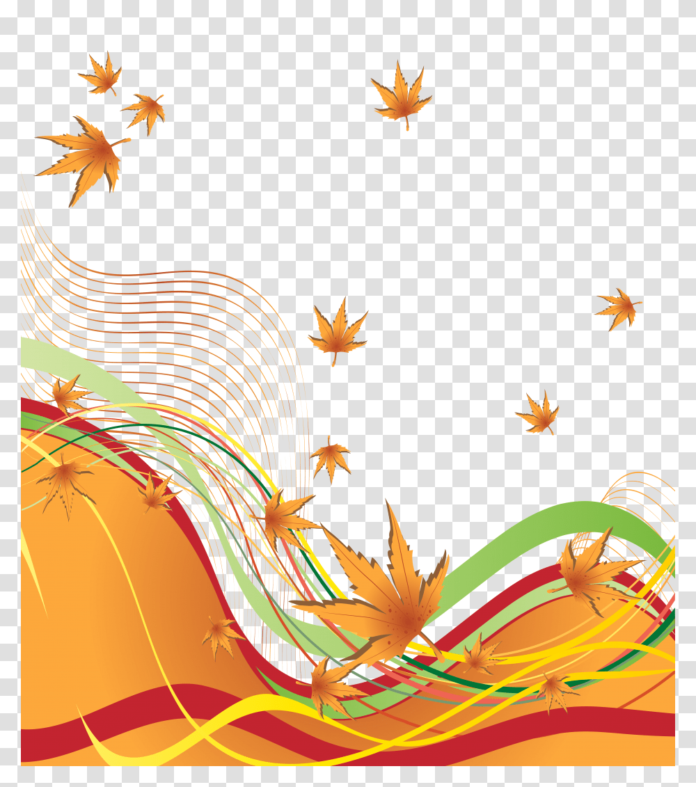 Autumn Decorative Border Clipart, Leaf, Plant, Tree Transparent Png