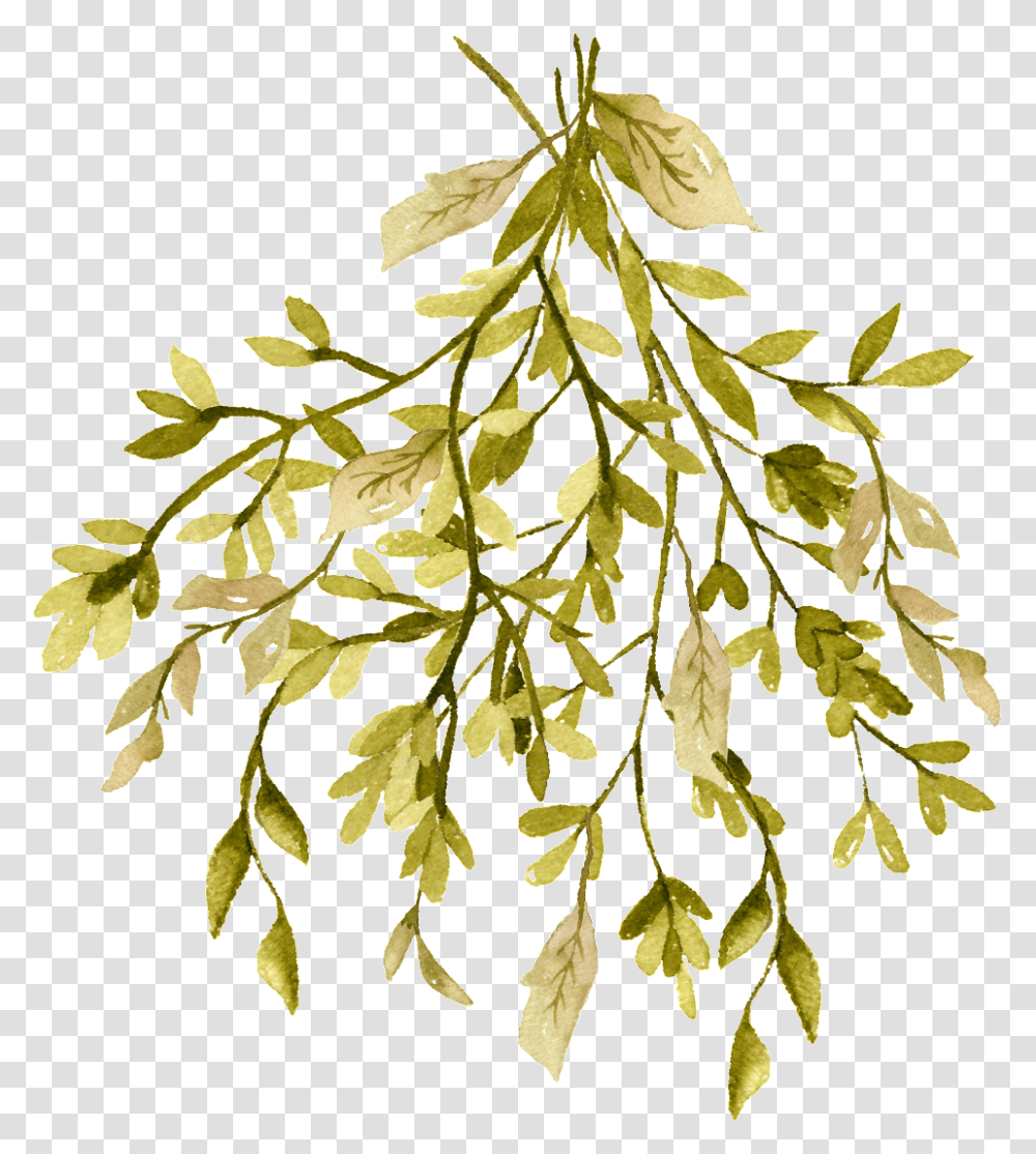 Autumn Dense Branches Cartoon Twig, Potted Plant, Vase, Jar, Pottery Transparent Png