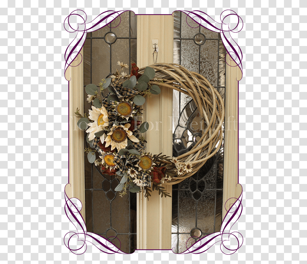 Autumn Fall Door Wreath Decoration Wreath Transparent Png