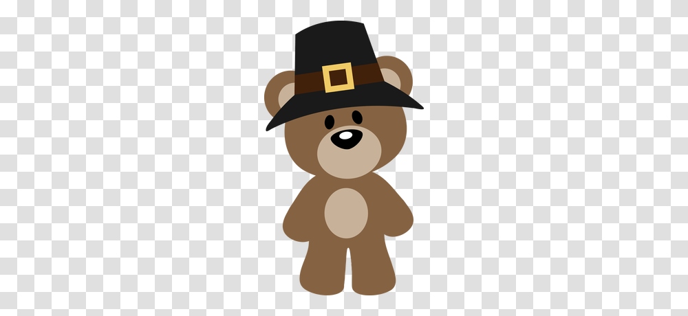 Autumn Fall Or Thanksgiving Pilgrim Teddy Bear Clip Art Clip, Plush, Toy, Outdoors, Snow Transparent Png