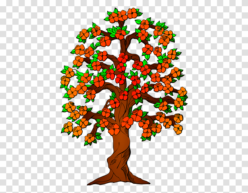 Autumn Fall Tree Leaves Colorful Fall Colors, Dragon, Pattern Transparent Png