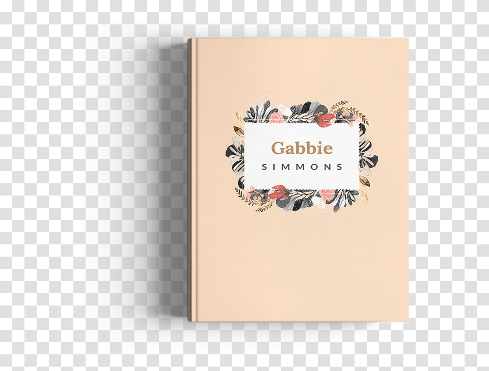 Autumn Flowers Journal Label, Book, File Binder, File Folder Transparent Png