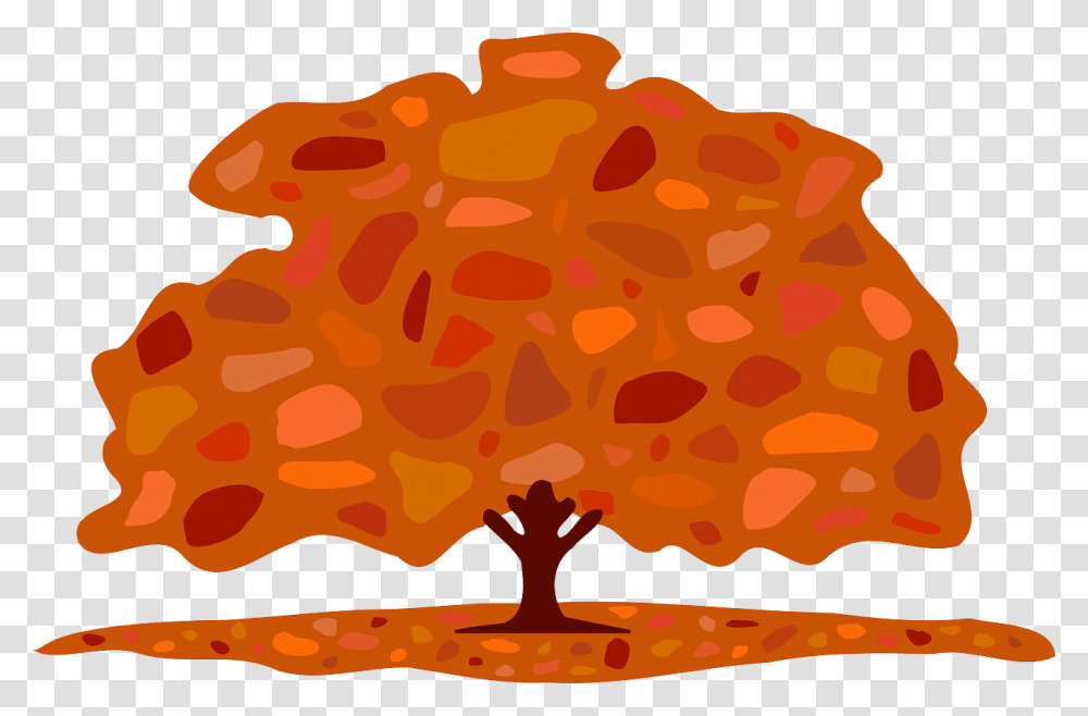 Autumn Leaves Cartoon, Tree, Plant, Outdoors, Food Transparent Png