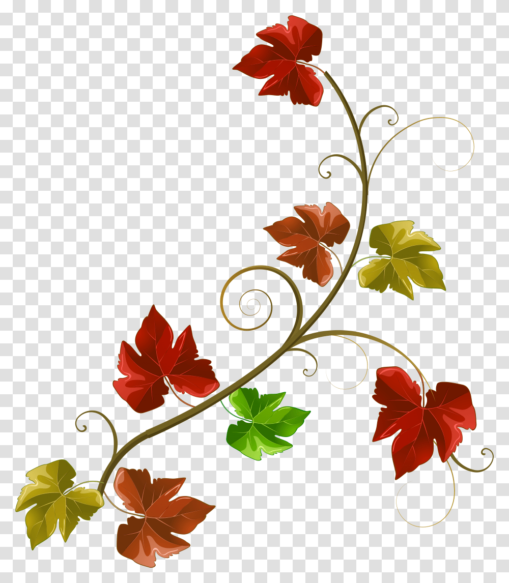 Autumn Leaves Decoration Clipart Image, Leaf, Plant, Tree, Maple Transparent Png