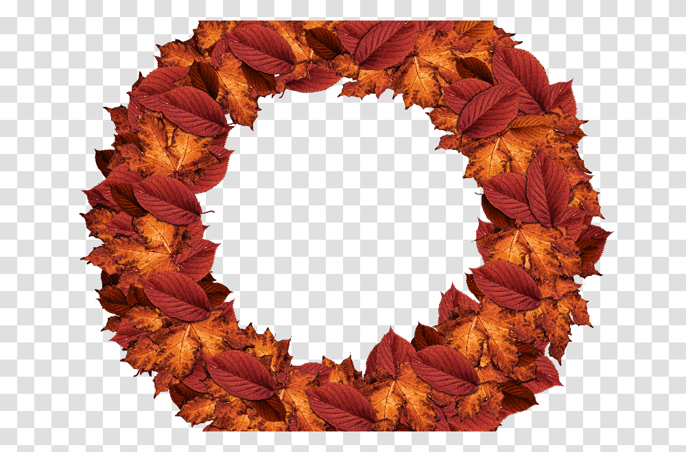 Autumn Leaves Fall Wreath, Leaf, Plant, Painting Transparent Png