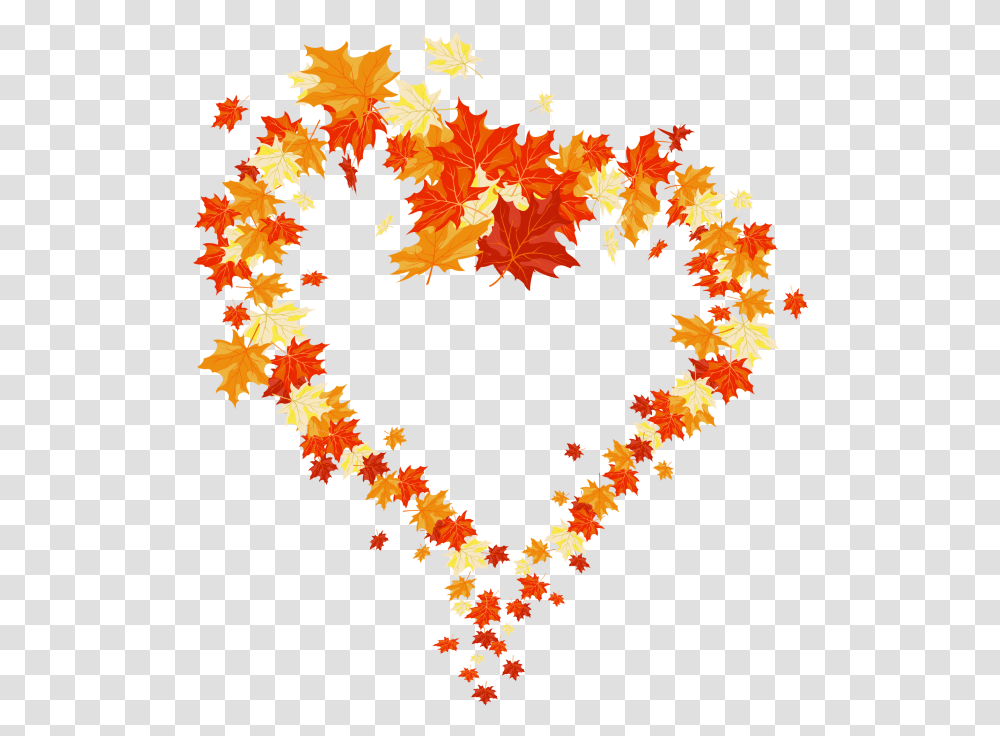 Autumn Leaves Heart, Leaf, Plant, Maple Leaf, Tree Transparent Png