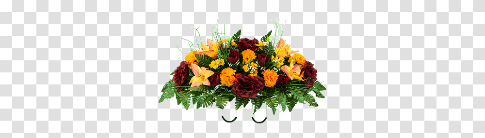 Autumn Mix Cemetery Flowers Fake Bouquet, Plant, Blossom, Flower Bouquet, Flower Arrangement Transparent Png