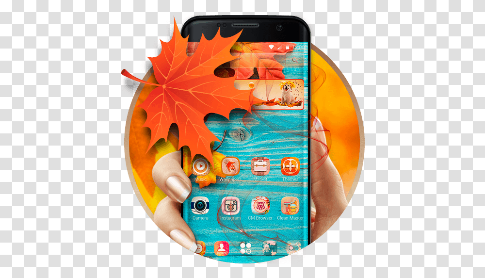 Autumn Plaid Theme 1110 Tlcharger Apk Android Aptoide Smartphone, Leaf, Plant, Person, Human Transparent Png