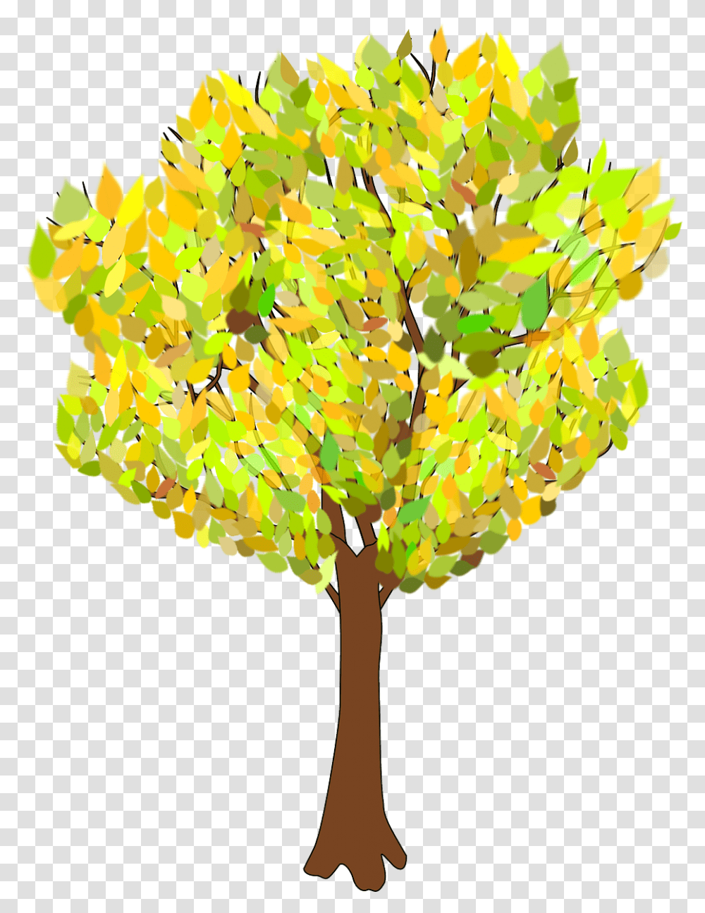 Autumn Tree Download Pohon Musim Semi Dengan Warna Hitam, Plant, Leaf, Flower, Blossom Transparent Png