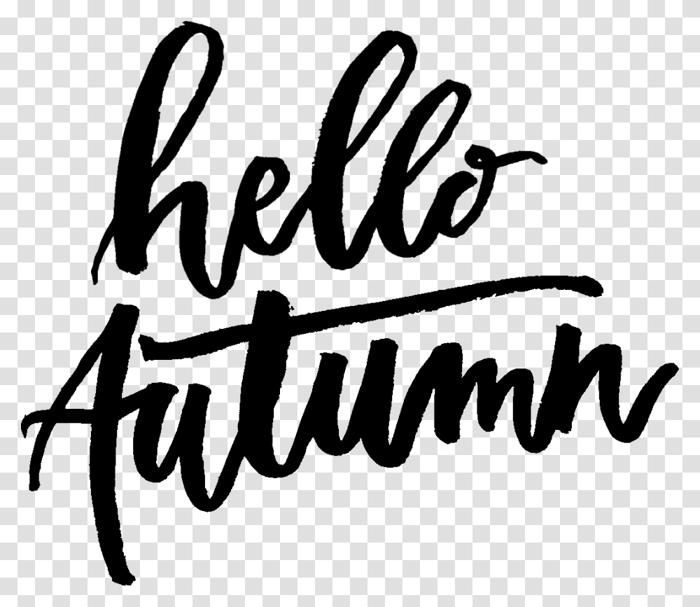 Autumn Word Autumn Word Art, Handwriting, Label, Calligraphy Transparent Png