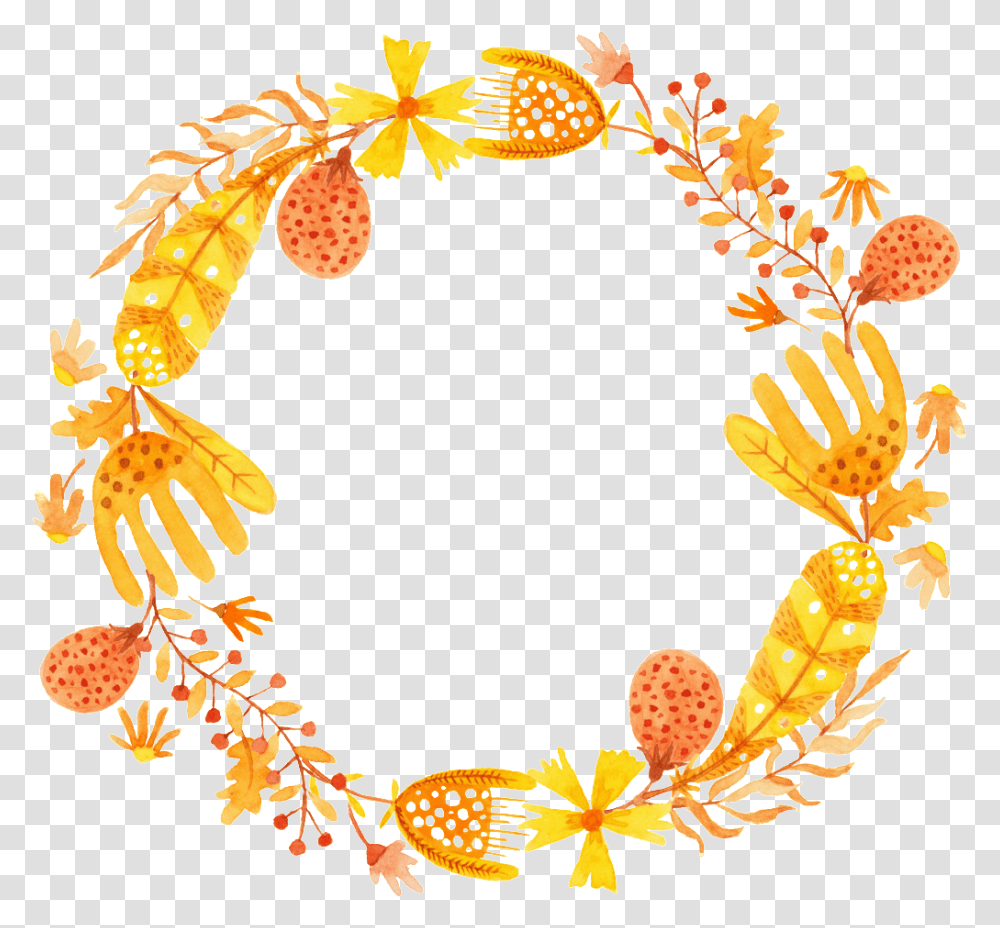 Autumn Wreath Free Vector Free Download Vector, Floral Design, Pattern Transparent Png