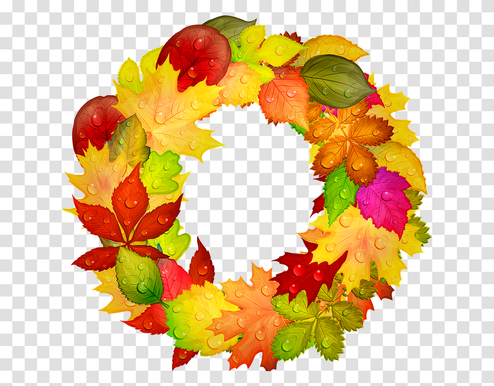 Autumn Wreath Leaves Free Image On Pixabay Imagine Frunze De Toamna, Leaf, Plant, Tree, Maple Leaf Transparent Png