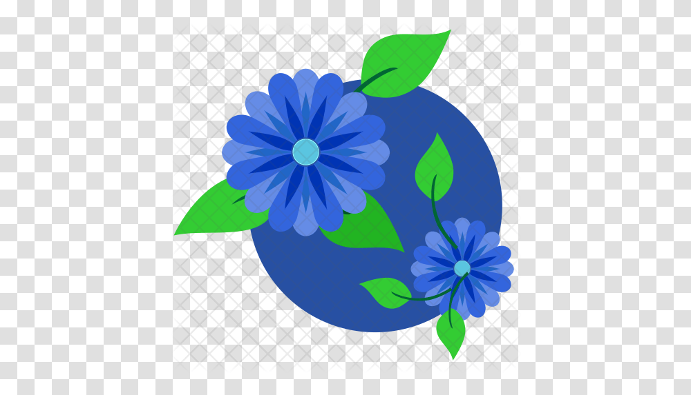 Available In Svg Eps Ai Icon Fonts Blue Flower Icon, Graphics, Art, Floral Design, Pattern Transparent Png