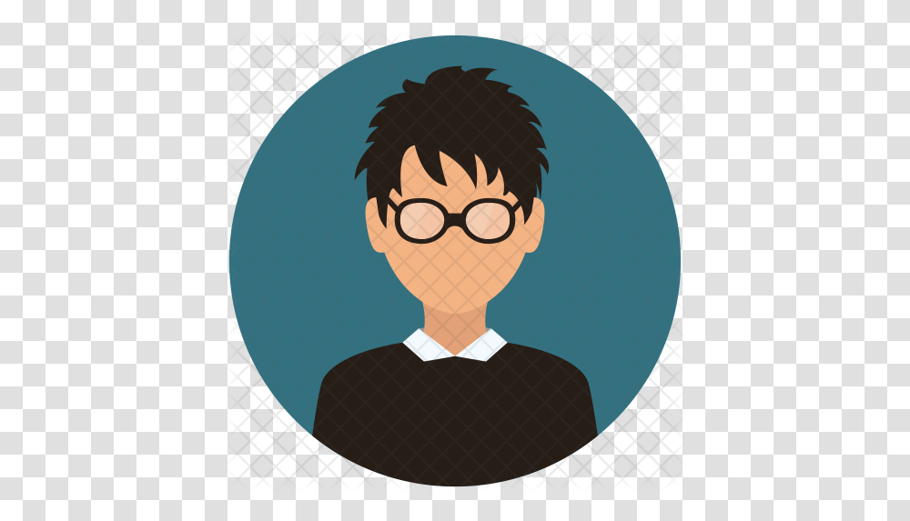 Available In Svg Eps Ai Icon Fonts Nerd Icon, Person, Human, Face, Glasses Transparent Png