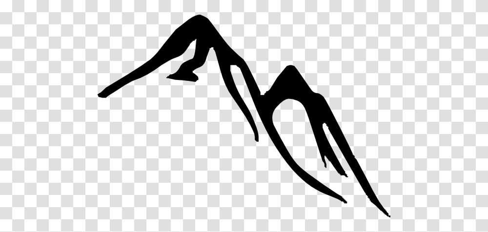 Avalanche Clipart Mountain Hi, Stencil, Silhouette, Person, Human Transparent Png
