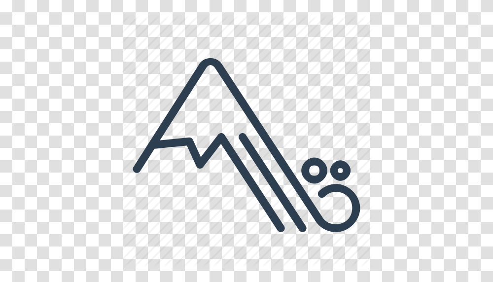 Avalanche Danger Disaster Mountain Natural Snow Snow Slide Icon, Triangle, Guitar Transparent Png