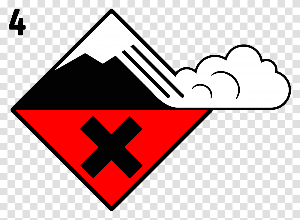 Avalanche High Danger Level, Label, Logo Transparent Png
