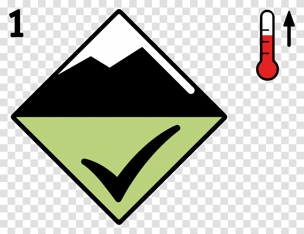 Avalanche Low Danger Level Wet Snow, Label, Triangle, Logo Transparent Png