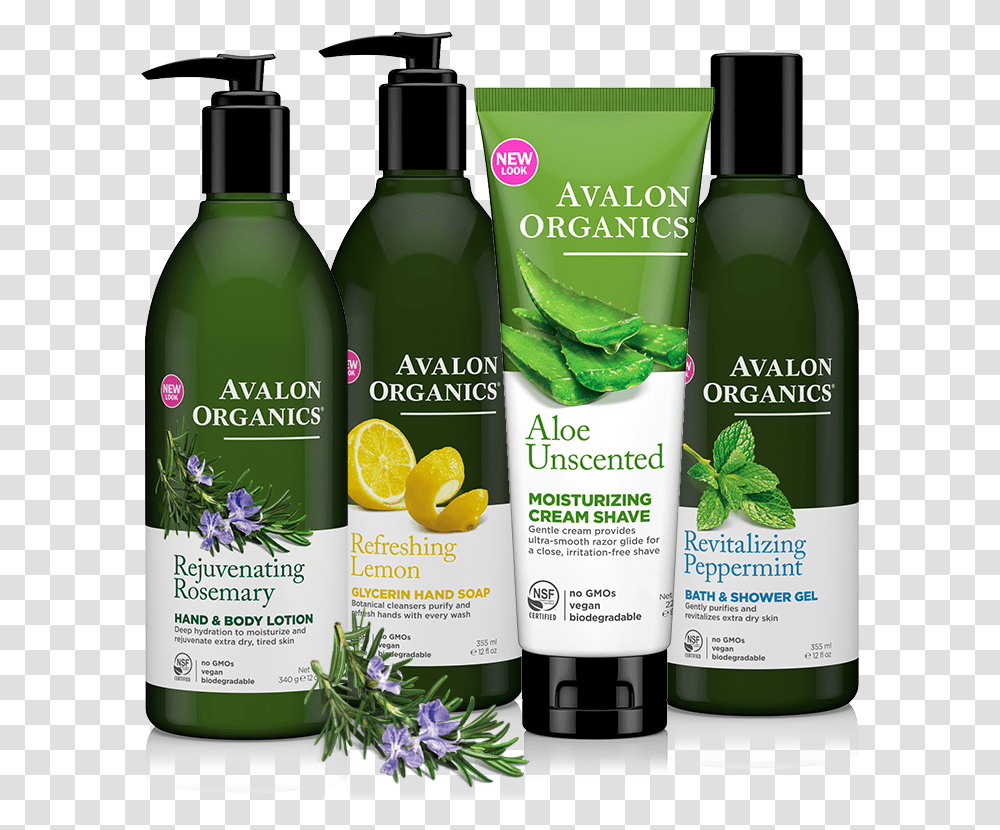 Avalon Organics, Bottle, Shampoo, Plant, Herbal Transparent Png