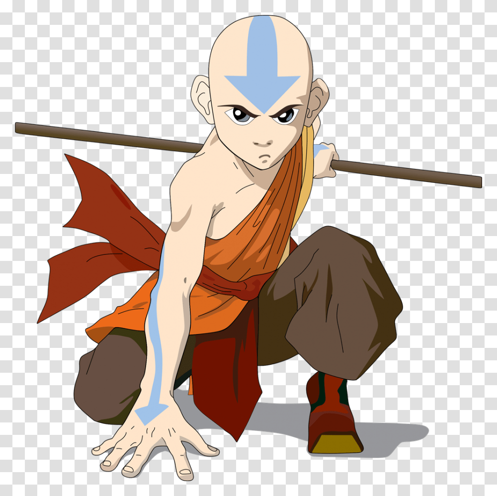 Avatar Aang, Person, Human, Weapon, Weaponry Transparent Png
