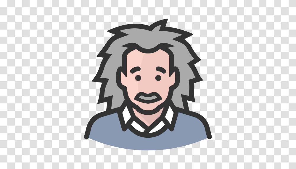 Avatar Albert Einstein Hair Albert Avatar Icon And Vector, Face, Head, Performer, Officer Transparent Png