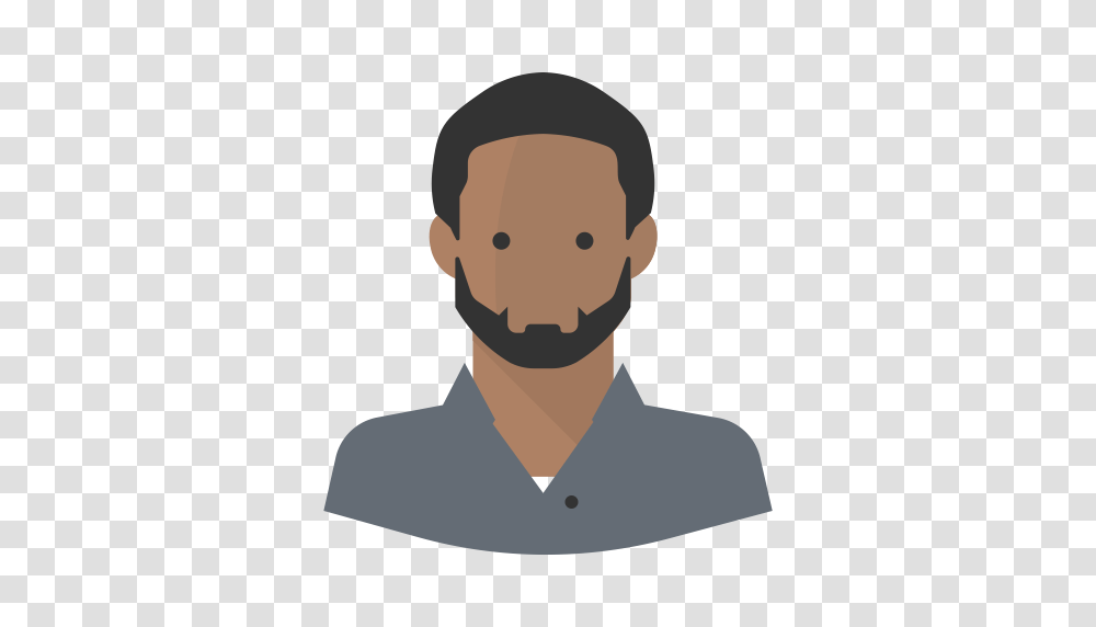 Avatar Black Man Beard Glasses Black Man Icon With And Vector, Apparel, Shirt, Face Transparent Png