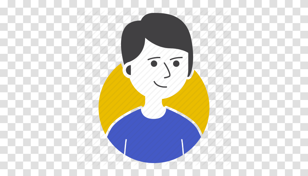 Avatar Boy Expression Happy Man People Smile Icon, Label Transparent Png