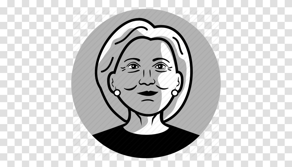 Avatar Candidate Democrat Female Hillary Hillary Clinton, Head, Face, Apparel Transparent Png