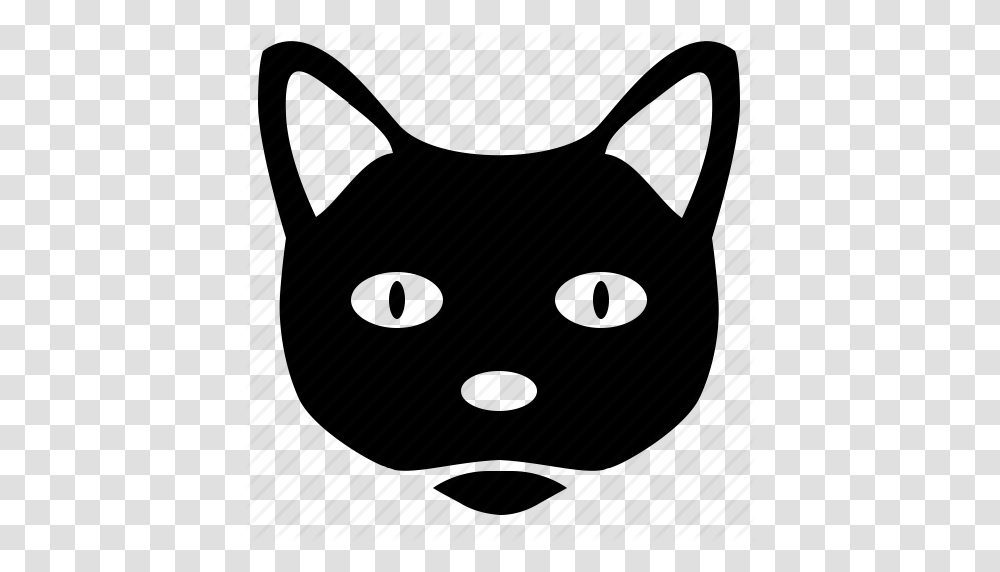 Avatar Cat Face Head Smiley Icon, Stencil Transparent Png