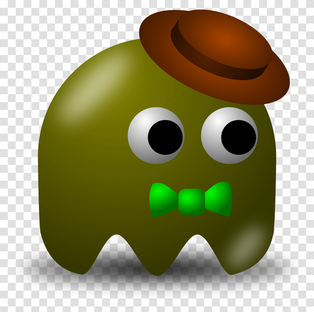 Avatar Character Wearing Classy Brown Hat Brown Pac Man Ghost, Green, Plant, Food, Balloon Transparent Png