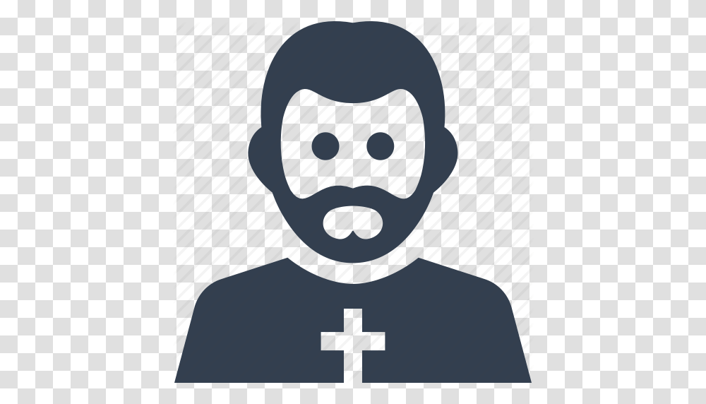 Avatar Church Cross Funeral Man Person Priest User Icon, Robot, Label, Stencil Transparent Png
