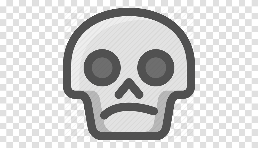 Avatar Confused Death Emoji Face Skull Smiley Icon, Jaw, Tape, Stencil Transparent Png
