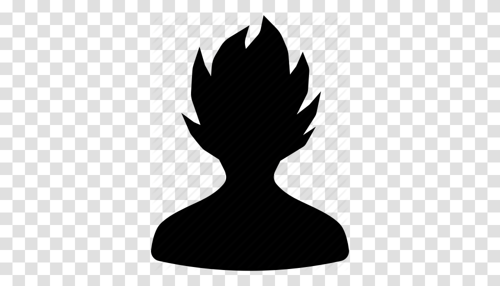 Avatar Contact Default Dragonball Hair Profile User Icon, Silhouette, Piano, Leisure Activities, Musical Instrument Transparent Png
