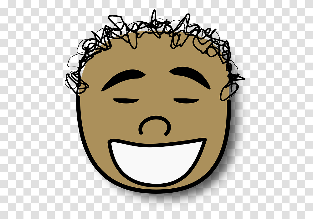 Avatar Curly Face Happy Head Laughing Outline Buddha Face Kid Vector, Plant, Vegetable, Food, Produce Transparent Png