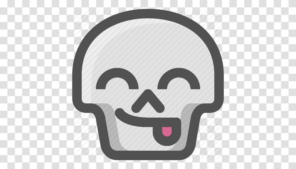 Avatar Death Emoji Face Funny Skull Smiley Tongue Icon, Hand, Sport, Tape, Stencil Transparent Png