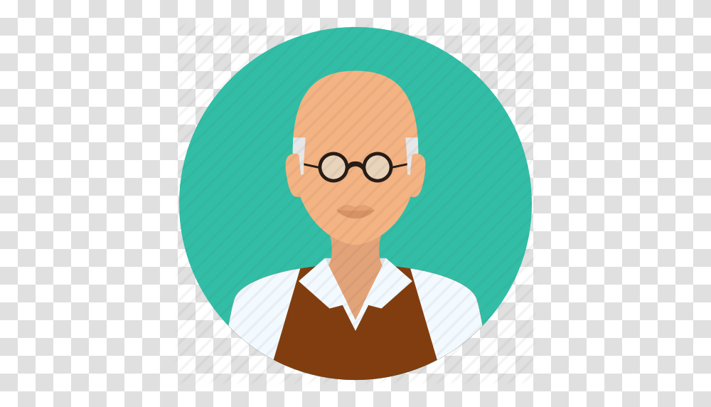 Avatar Education Male Man Medical Old Science Icon, Person, Face, Logo Transparent Png