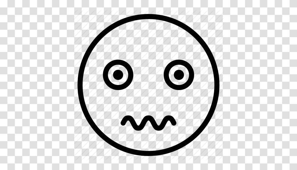 Avatar Emoticon Emotion Expression Face Mood Scared Icon, Sphere, Photography Transparent Png