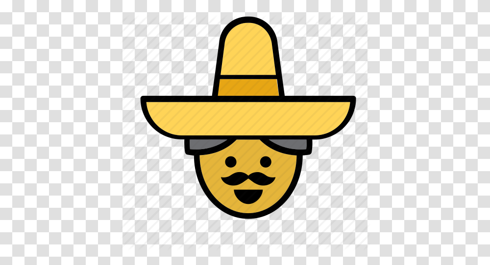Avatar Face Man Mexican Mex People Person Icon, Apparel, Guitar, Leisure Activities Transparent Png